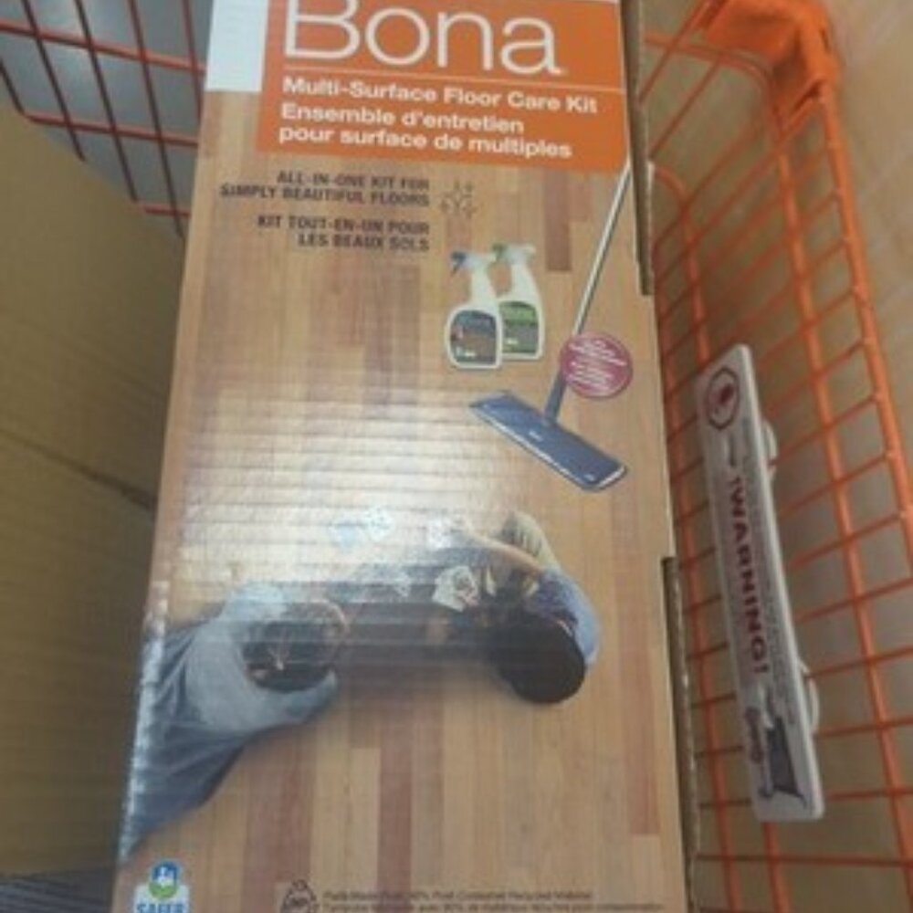 Bona Microfiber Multi-Surface Flat Mop Floor Care 6 Piece Kit